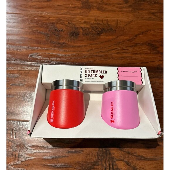 IN HAND Stanley Go Tumbler 2 Pack Valentine’s Set - Target Limited Edition 10oz - Picture 1 of 4